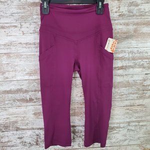 Free People Movement Purple Media Pocket Stay Centered Leggings Size XS